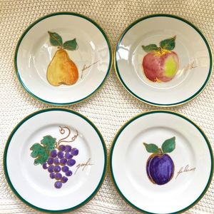 Crate & Barrel Dessert or Salad Plates, Set of 4.